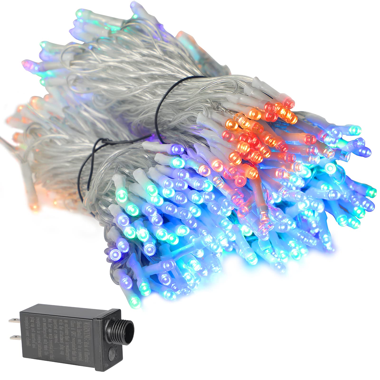 Wilgro 400 LED String Lights - Outdoor Waterproof Christmas Fairy Lights with 8 Lighting Modes, 131ft Multicolor LED String Lights for Garden, Patio, Wedding & Holiday Decorations