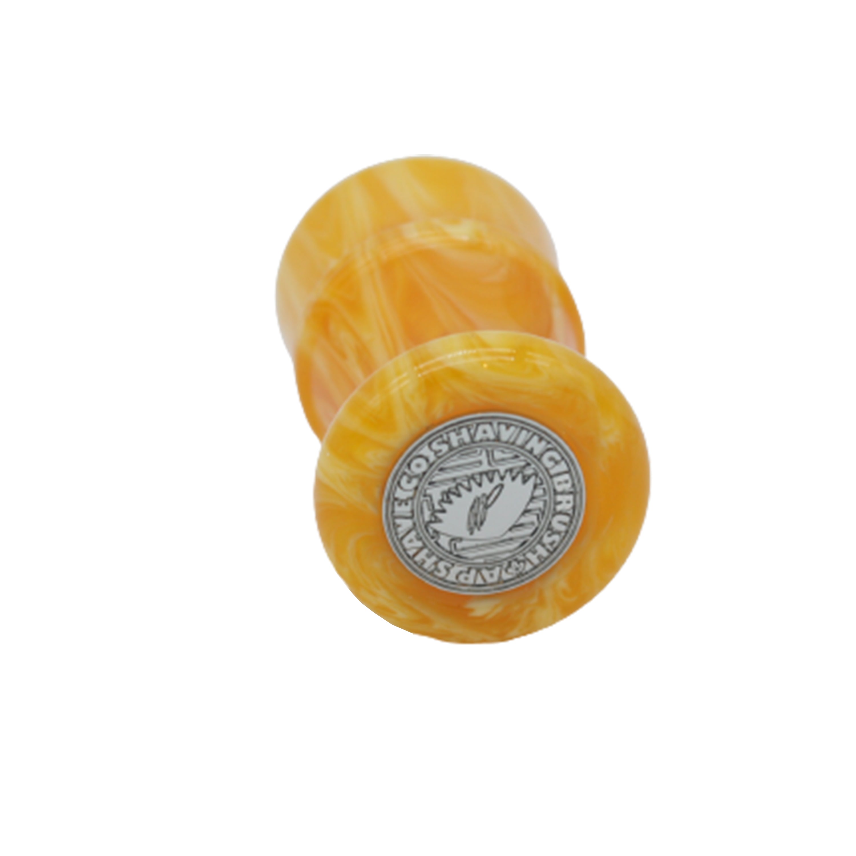 Premium Amber Handcrafted Shaving Brush Handle for Men - Fits 24mm & 26mm Knots - Luxury Wet Shaving & Grooming Essential for Barbershop & Home Use