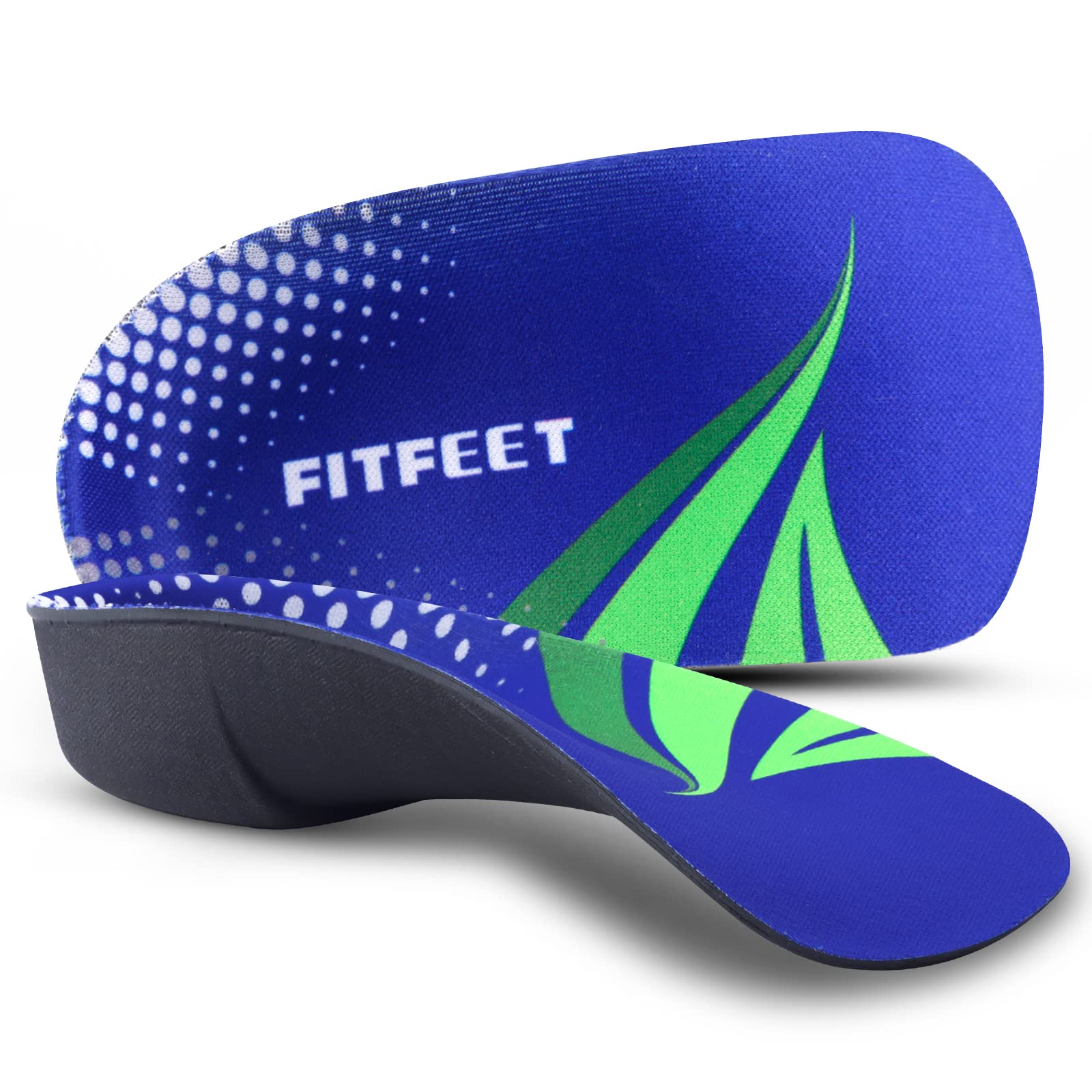 **Orthotic Arch Support Insoles for Men & Women - 3/4 Length Shoe Inserts for Flat Feet, Over-Pronation, Heel & Foot Pain Relief - High Arch Support for Plantar Fasciitis, Running & Sports - Size S**    *(Perfect for Running, Walking, Hiking & Everyday Comfort!)*