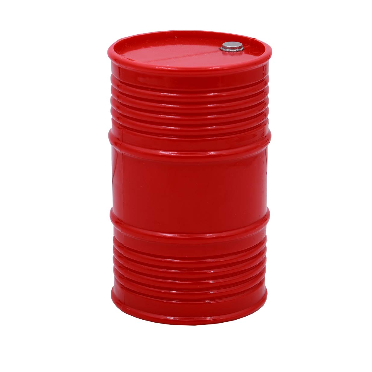 1:10 Scale RC Oil Drum Accessory - Plastic Decorative Barrel for SCX10, CC01, D90 & RC4WD Rock Crawlers - Realistic Red Fuel Drum for Off-Road RC Scenes & Diorama Displays