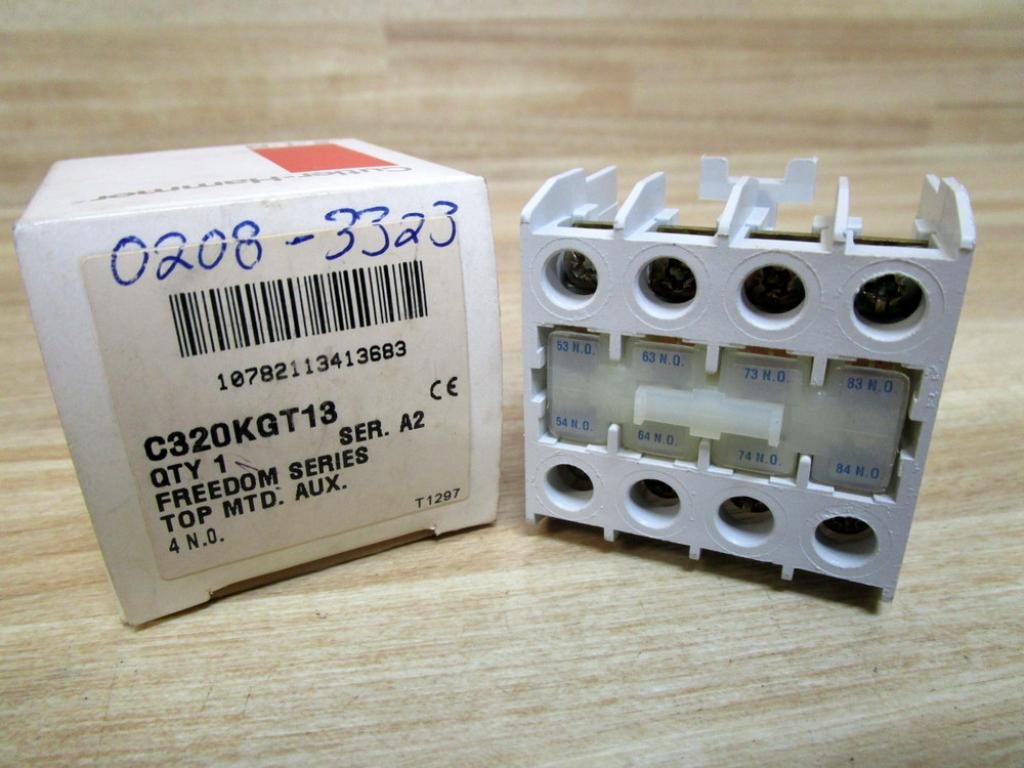 Eaton Cutler Hammer C320KGT13 Auxiliary Contact Block - Heavy Duty Electrical Contactor Accessory for Industrial Equipment & Motor Control Systems