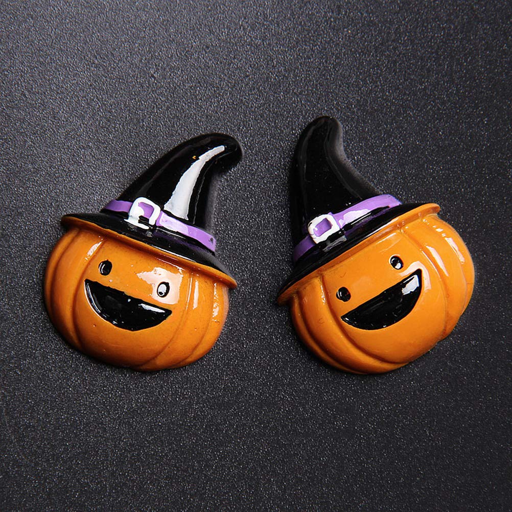 Baluue 8-Piece DIY Resin Pumpkin Pendant Phone Case Set - Jewelry Lovely Phone Cover Accessories for Halloween Themed Decorations | Perfect for Halloween Parties, Gift Giving & Phone Customization