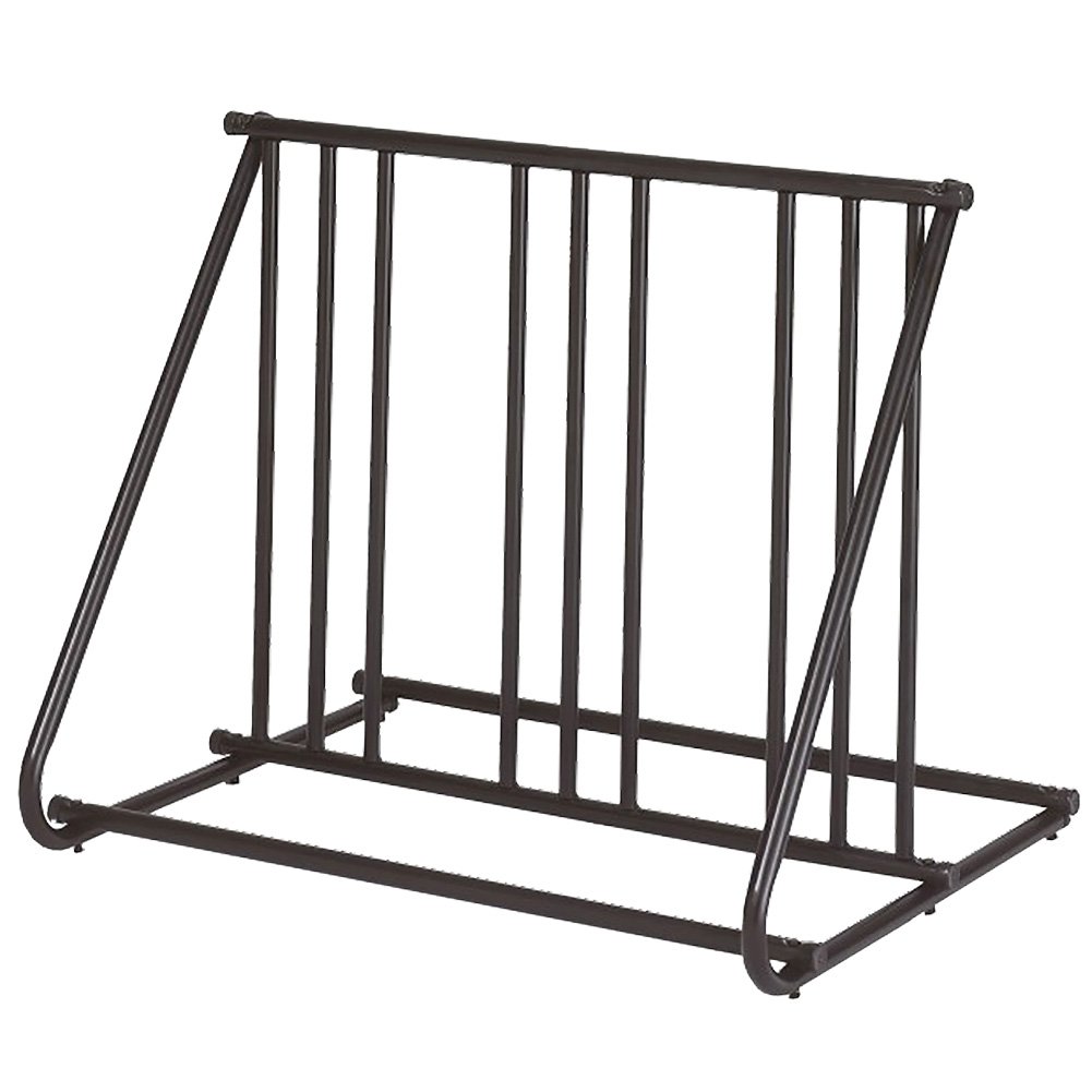Saris Mighty Mite 6-Bike Parking Rack - Heavy Duty Black Bicycle Storage Stand for Garage, Shed or Outdoor Use