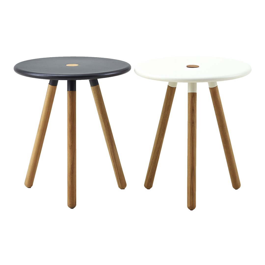 Durable Outdoor Side Table with Storage - Foldable Patio Footstool for Garden, Poolside & Balcony Use