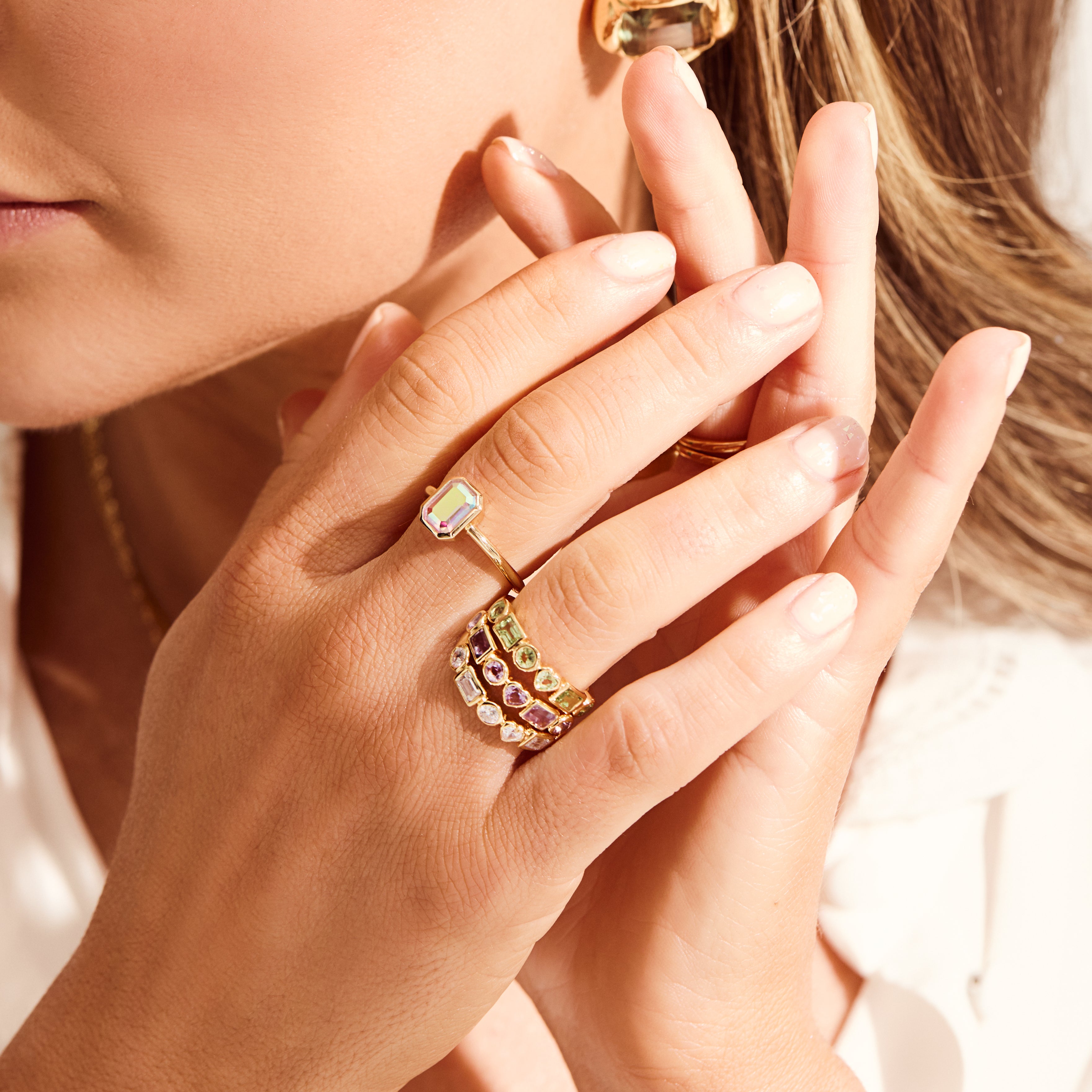 Louise Thompson Lucky Glimmers Ring - Elegant Sterling Silver Ring for Women, Perfect for Everyday Wear, Gift Giving & Special Occasions