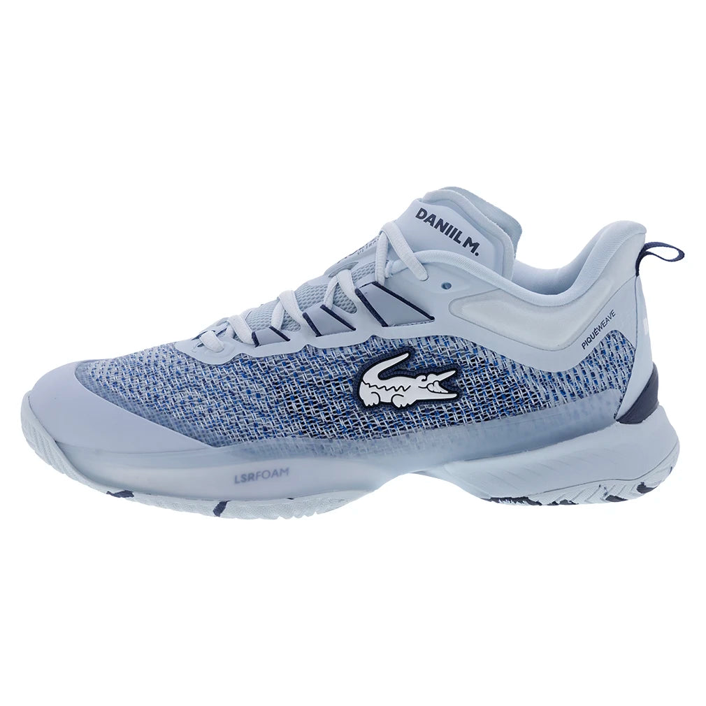 Men's AG LT23 Ultra DM Tennis Shoes - Light Blue & Navy | Breathable & Lightweight for Court Performance | Perfect for Tennis, Training & Casual Wear