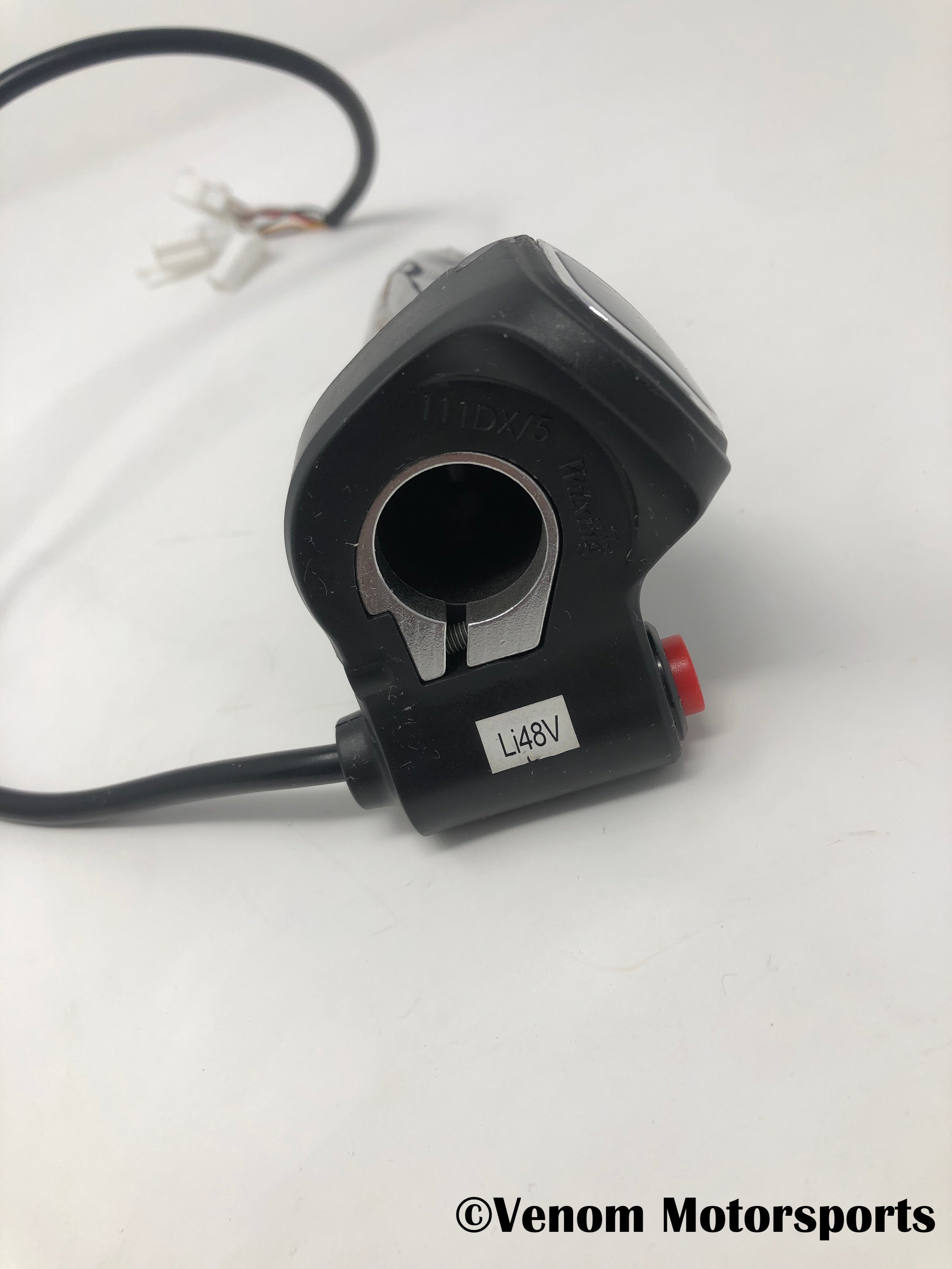 Venom E Madix 1300W 48V Electric Scooter Throttle (Part #40180120001) - High Performance Replacement for E-Bikes & Electric Scooters
