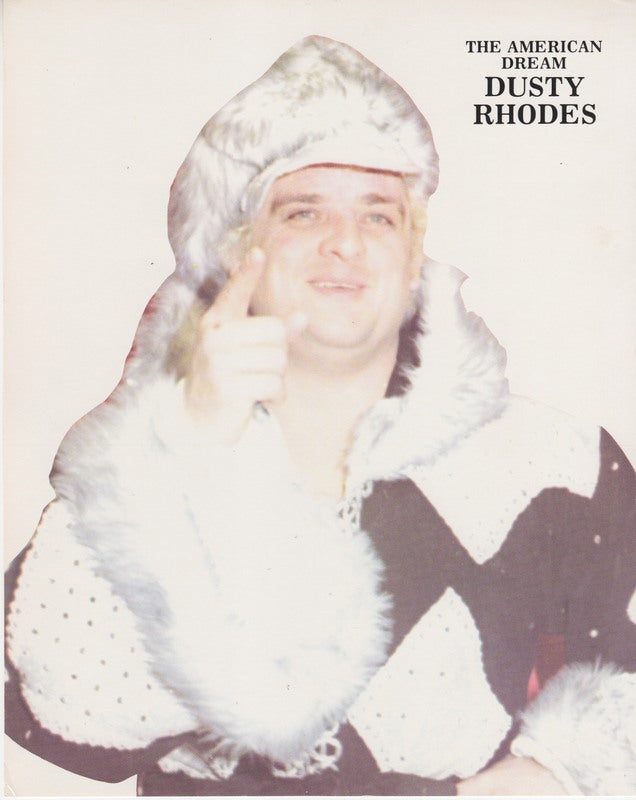 Vintage 1970s WWWF Dusty Rhodes Wrestling Promo Photo - Collectible Memorabilia for Wrestling Fans & Sports Enthusiasts - Perfect for Man Caves, Sports Bars & Memorabilia Displays