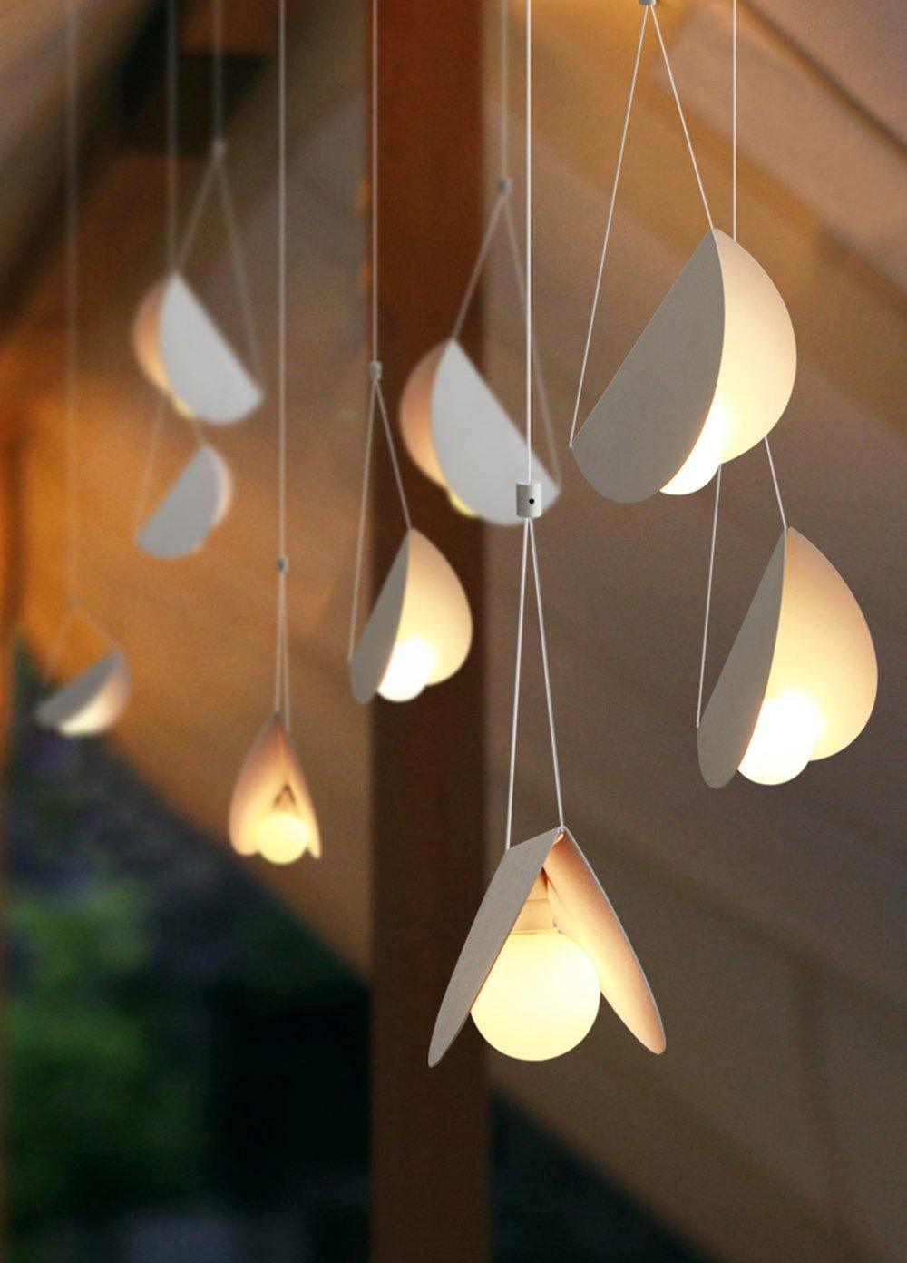 Modern Glider Pendant Light - Sleek Hanging Fixture for Kitchen Island, Dining Room & Bedroom - Adjustable Height LED Chandelier with Industrial Design