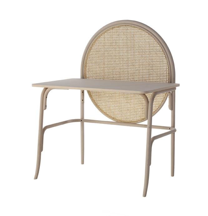 GTV Allegory Bentwood Desk - Modern Wooden Writing Desk for Home Office, Study & Workspace - Stylish & Functional Design for Small Spaces