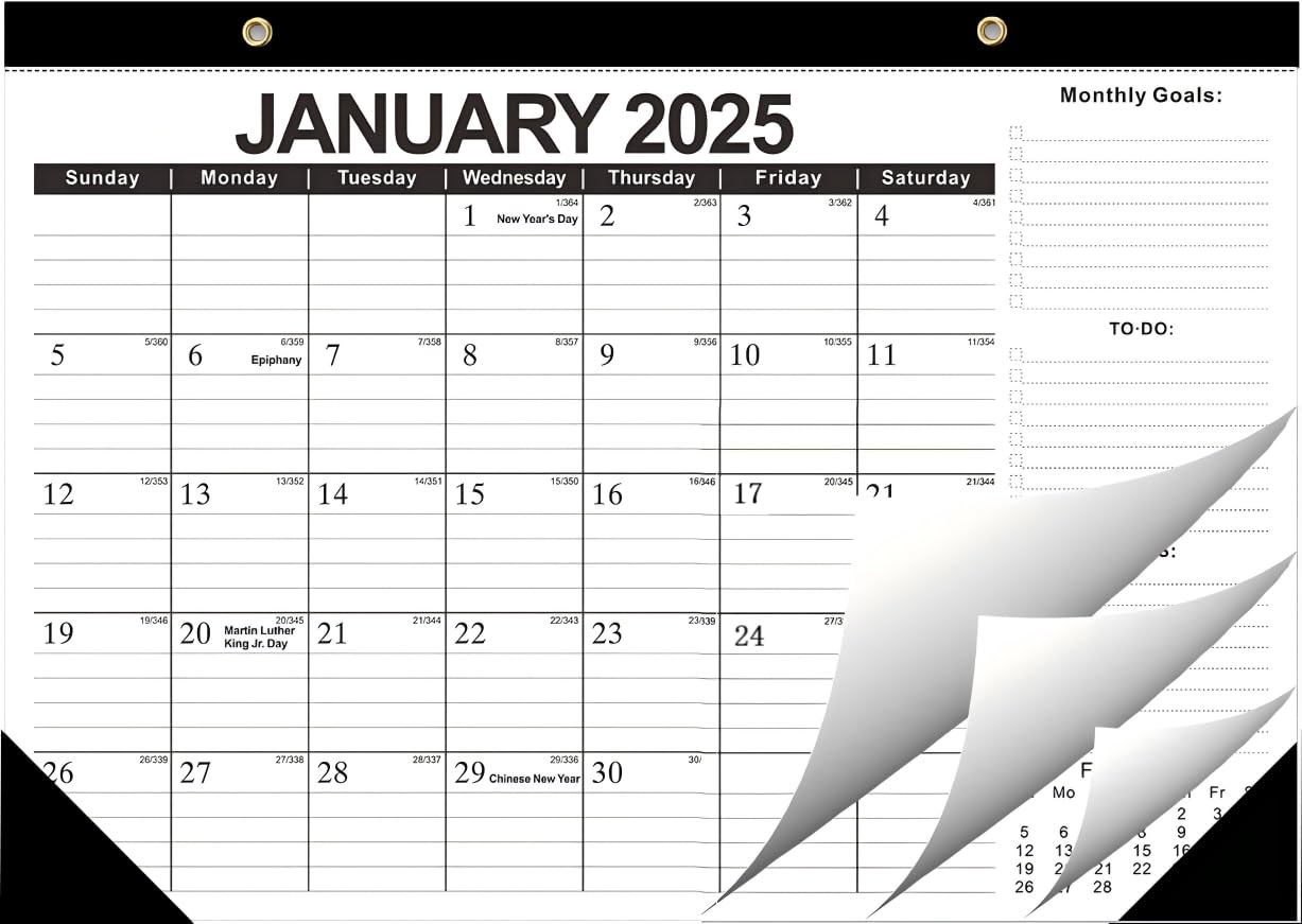 Kyweel 2025-2026 18-Month Desk & Wall Calendar Combo (17