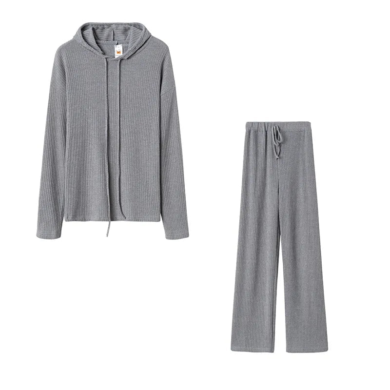 Trendy Women's Long Sleeve Baggy Hat Casual Suit Set for Spring & Fall | Comfortable Loose Fit Outfit for Streetwear, Travel & Daily Wear