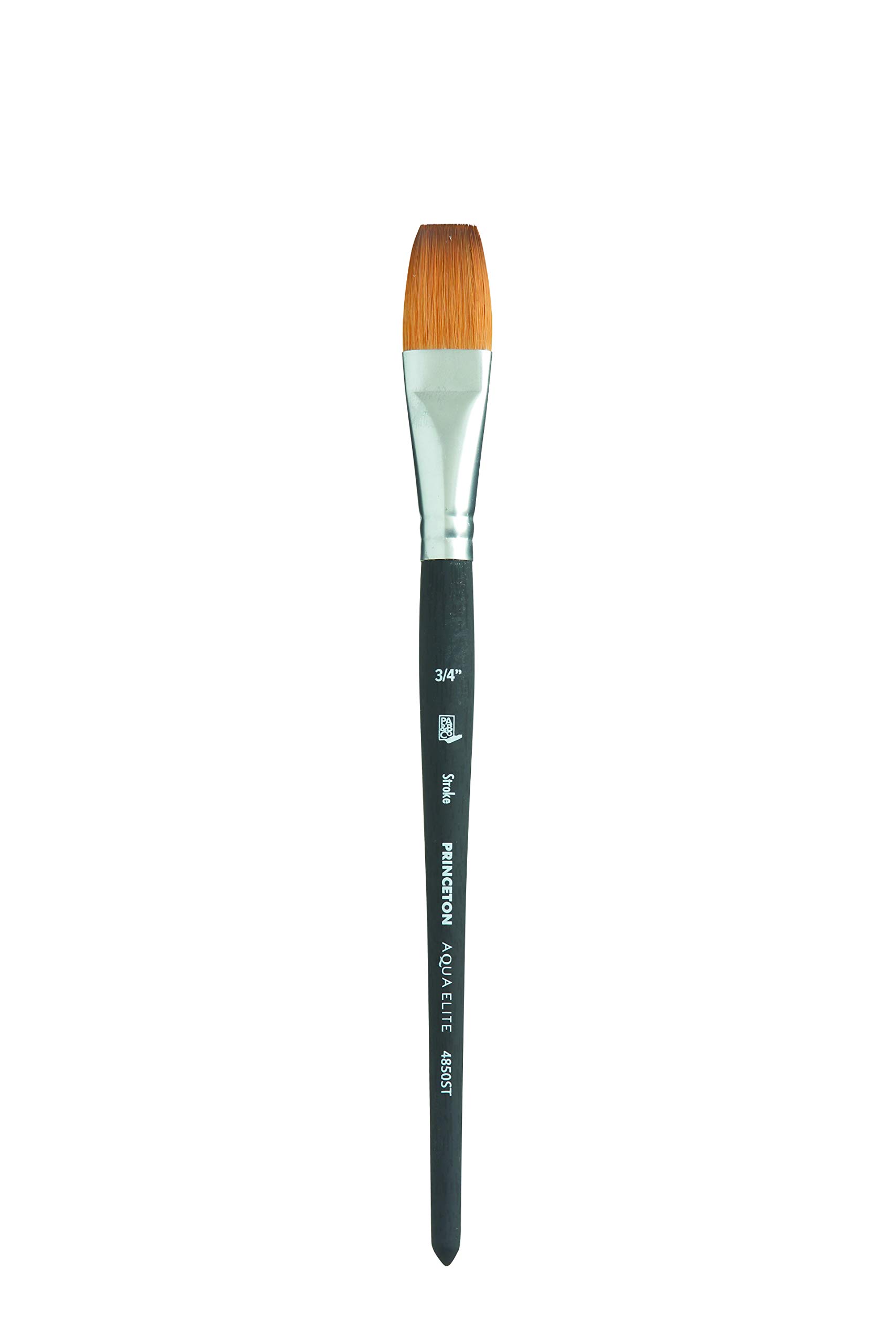Princeton Aqua Elite Series 4850 Synthetic Kolinsky Watercolor Paint Brush - 3/4 Inch Flat Stroke - Professional Artist Brush for Watercolor, Gouache & Acrylic Painting - Perfect for Canvas, Paper & Fine Art Projects
