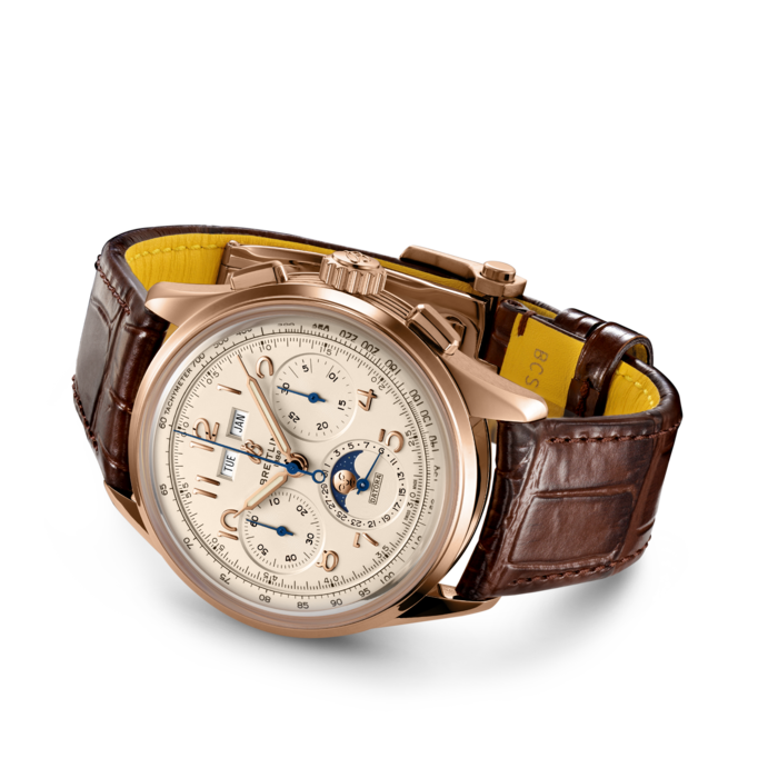 Breitling Premier B25 Datora 42mm 18K Rose Gold Men's Luxury Chronograph Watch - Perfect for Business, Formal Events & Collectors