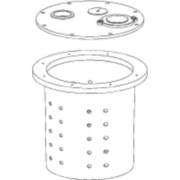 Durable Crawl Space Sump Basin with Cover - Waterproof Sump Pump Pit for Basement & Crawl Space Protection | Prevents Flooding & Moisture Damage
