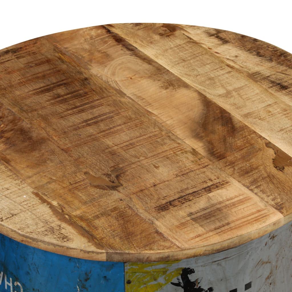 FAMIROSA 2-Piece Solid Mango Wood Coffee Table Set - Modern Living Room Furniture for Home Decor & Entertaining