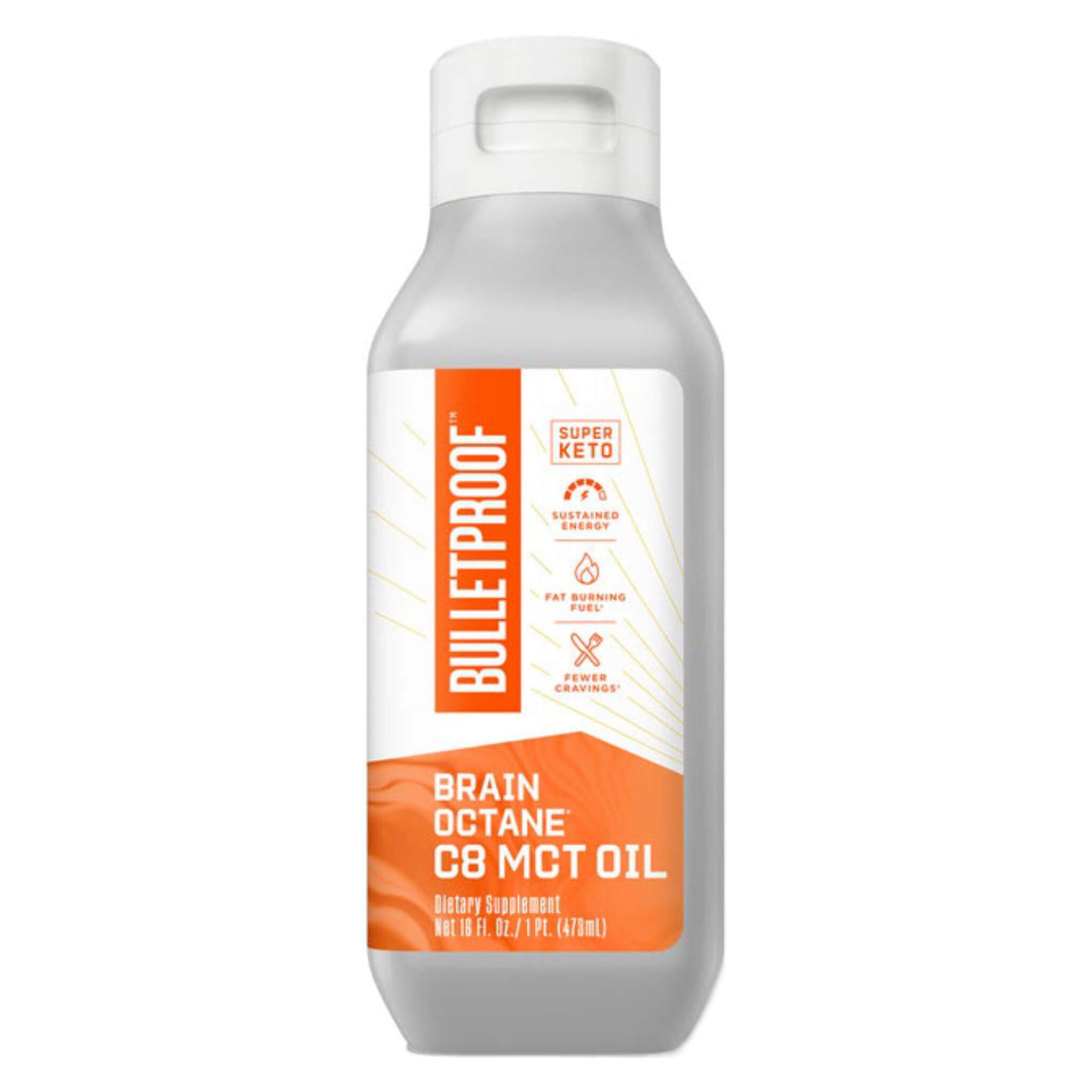 Brain Octane Oil 16oz (473ml) - Premium MCT Oil for Keto Diet, Energy Boost & Weight Loss - Perfect for Coffee, Smoothies & Cooking