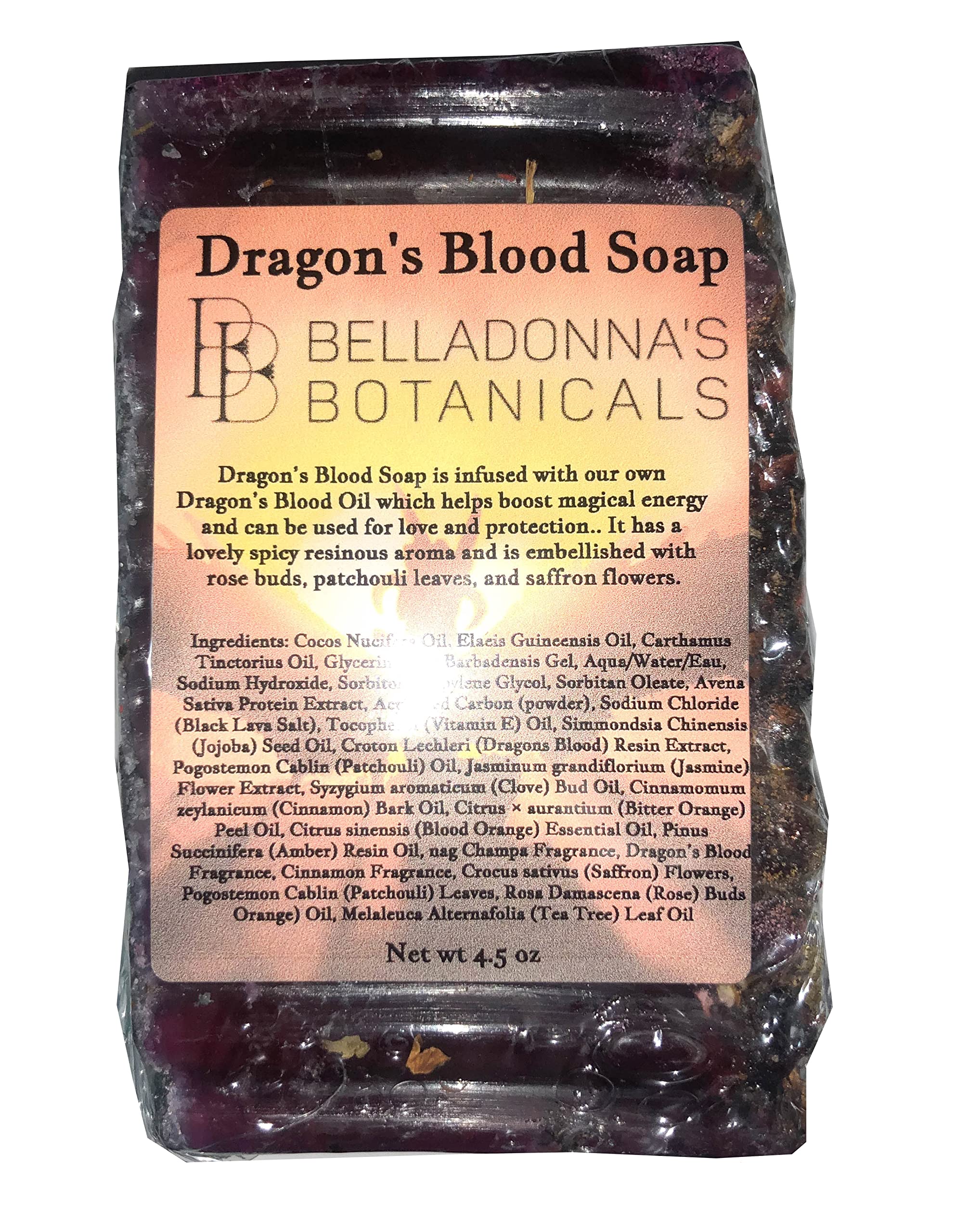 Dragon's Blood Soap - Natural Skincare for Acne, Eczema & Anti-Aging | Handmade Vegan Soap Bar for Face & Body Care | Perfect for Sensitive Skin & Daily Cleansing Routine