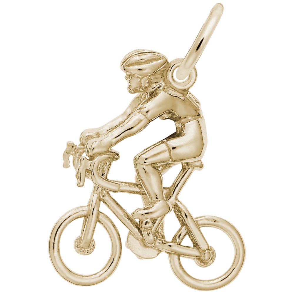 Cyclist Charm for Jewelry Making - Handmade Bracelet & Necklace Charms for Cyclists, Bikers - Perfect for DIY Gifts & Cycling Enthusiasts