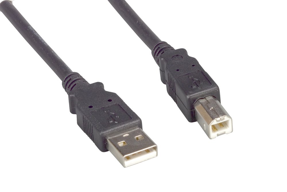 3ft USB A to B Cable - High Speed Data Sync & Charging Cable for Printers, Scanners & Audio Interfaces - Durable Black USB A-M/B-M Cable (ZCCDDKMM-03) - Perfect for Office, Studio & Home Use
