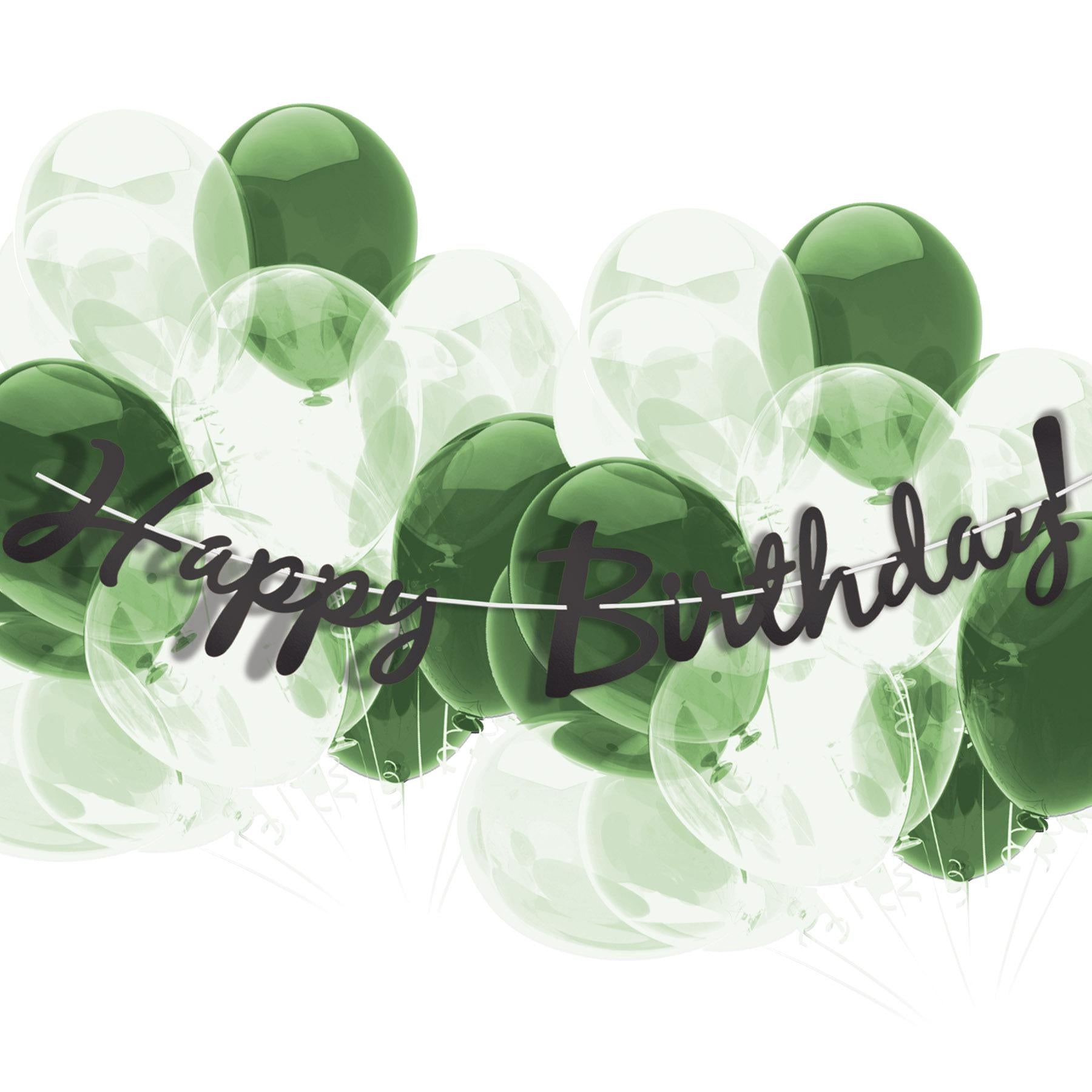 12 Pack Black Foil Happy Birthday Party Streamers - Decorate for Birthday Parties, Baby Showers & Celebrations