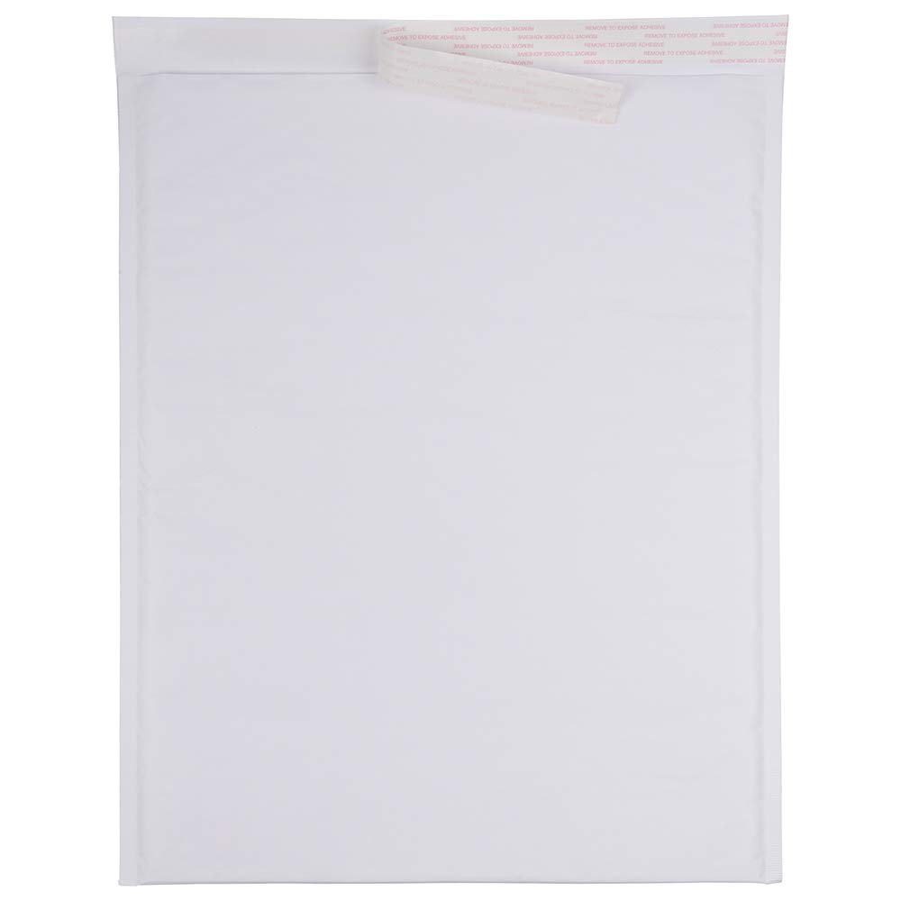 JAM Paper Bubble Mailers 7x18.5in - 100 Pack White Kraft for Shipping & Mailing