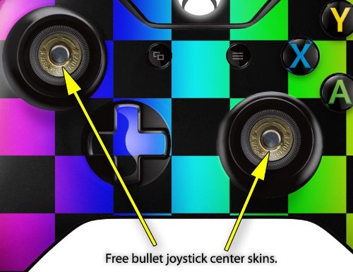 WraptorSkinz Decal Style Vinyl Skin Wrap for XBOX One Original Wireless Controller - Rainbow Checkerboard Design | Protective Cover for Gaming Accessories | Perfect for Gamers & Collectors
