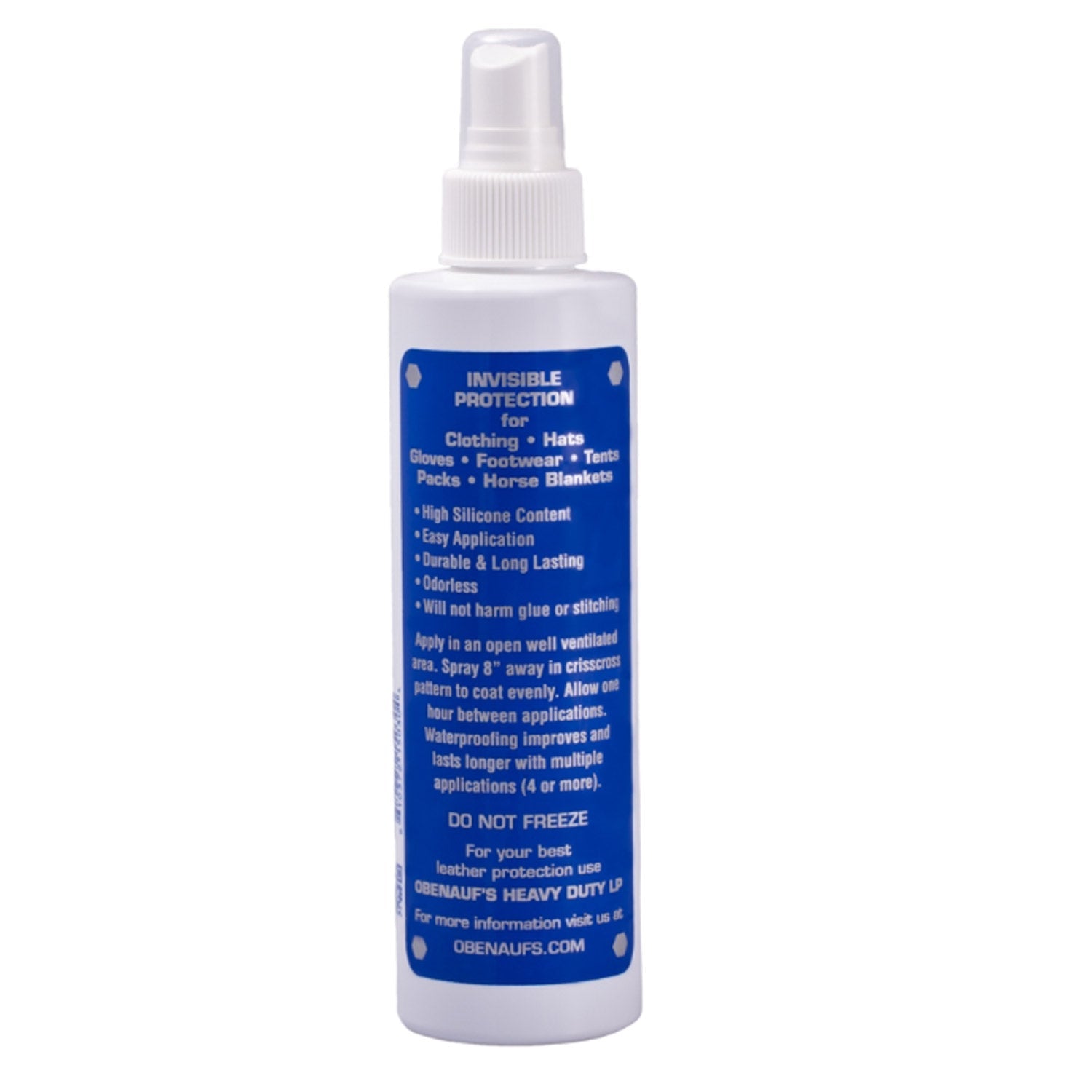 Obenauf's Watershield Water Repellent 8oz Leather Spray - Premium Leather Protector for Boots, Bags & Jackets - Waterproof & Stain Resistant - Ideal for Outdoor, Work & Everyday Use