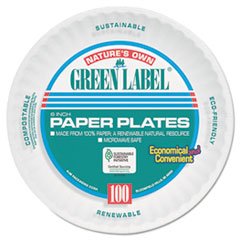 6 Inch White Round Uncoated Paper Plates - 6 Pack (100 Plates per Pack) - Perfect for Parties, Picnics, BBQs & Everyday Use