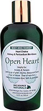 Open Heart Body Mind Vibrational Remedy Lotion 3.8 fl oz - Bach Flower Essences, Gem Elixirs & Pure Essential Oils for Emotional Balance | Relieves Disappointment & Sorrow | Natural Aromatherapy for Stress Relief & Emotional Healing