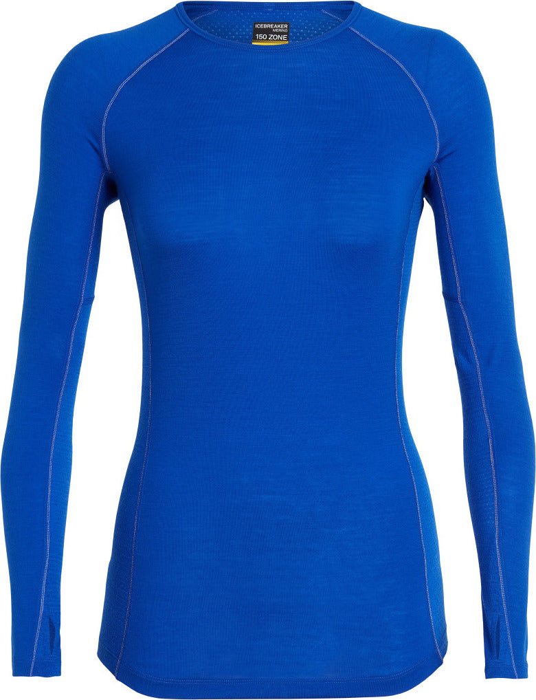 150 Zone Long Sleeve Crewneck Thermal Shirt for Women - Warm Winter Base Layer for Hiking, Running & Outdoor Activities