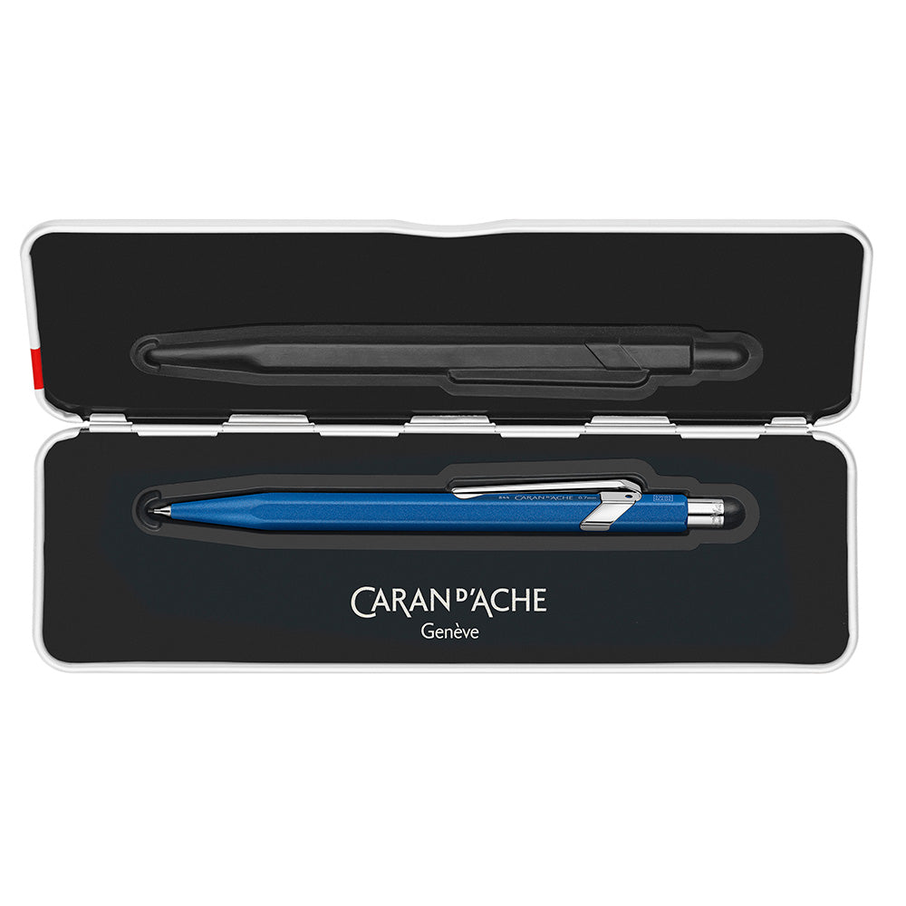 Caran d'Ache 844 Colormat X Mechanical Pencil - 0.7mm Blue Drafting Pencil for Artists & Engineers | Professional Sketching, Technical Drawing & Writing Tool