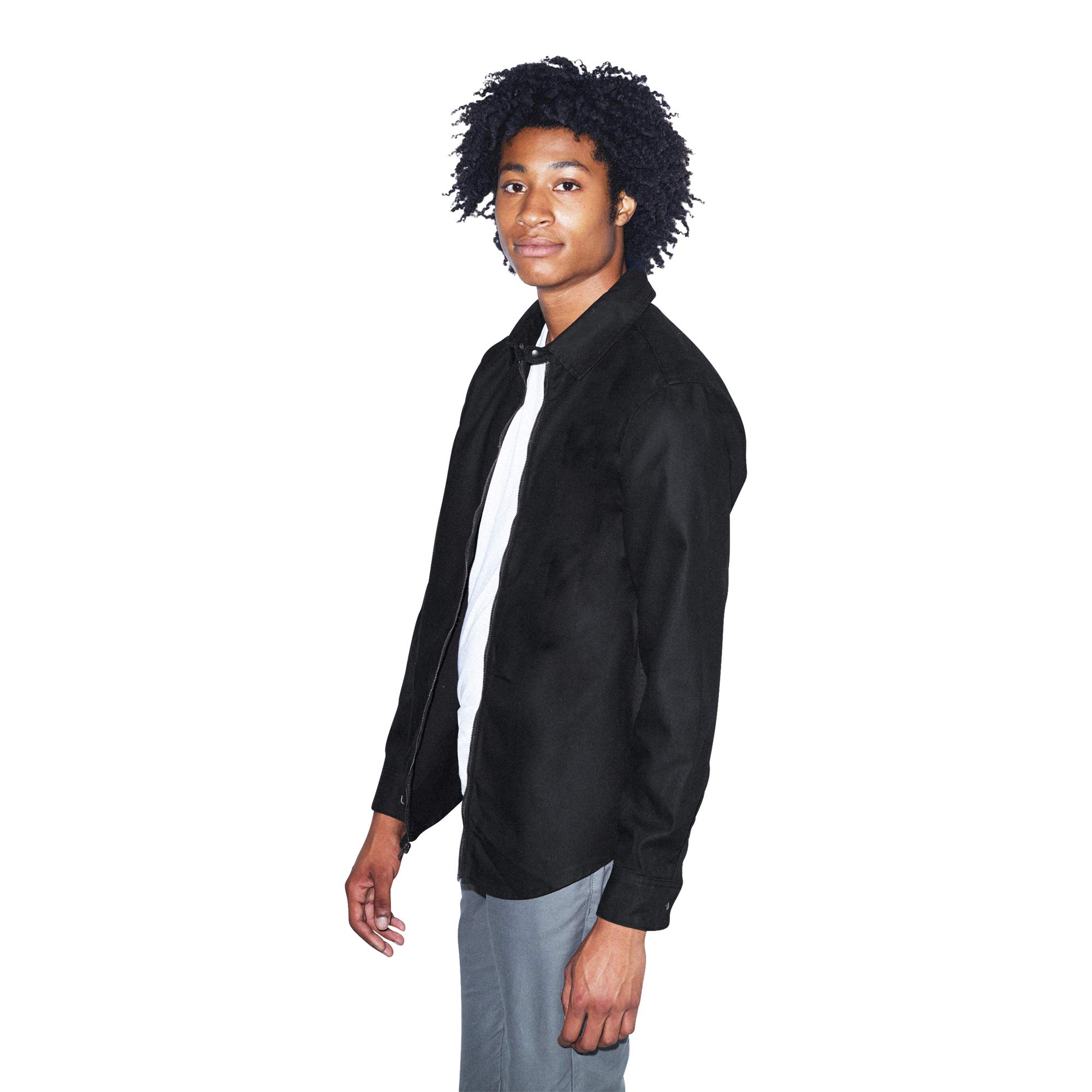 Premium American Apparel Men's Twill Tab Collar Long Sleeve Button-Down Shirt | Classic Business Casual & Office Wear | Formal & Smart Casual Outfits