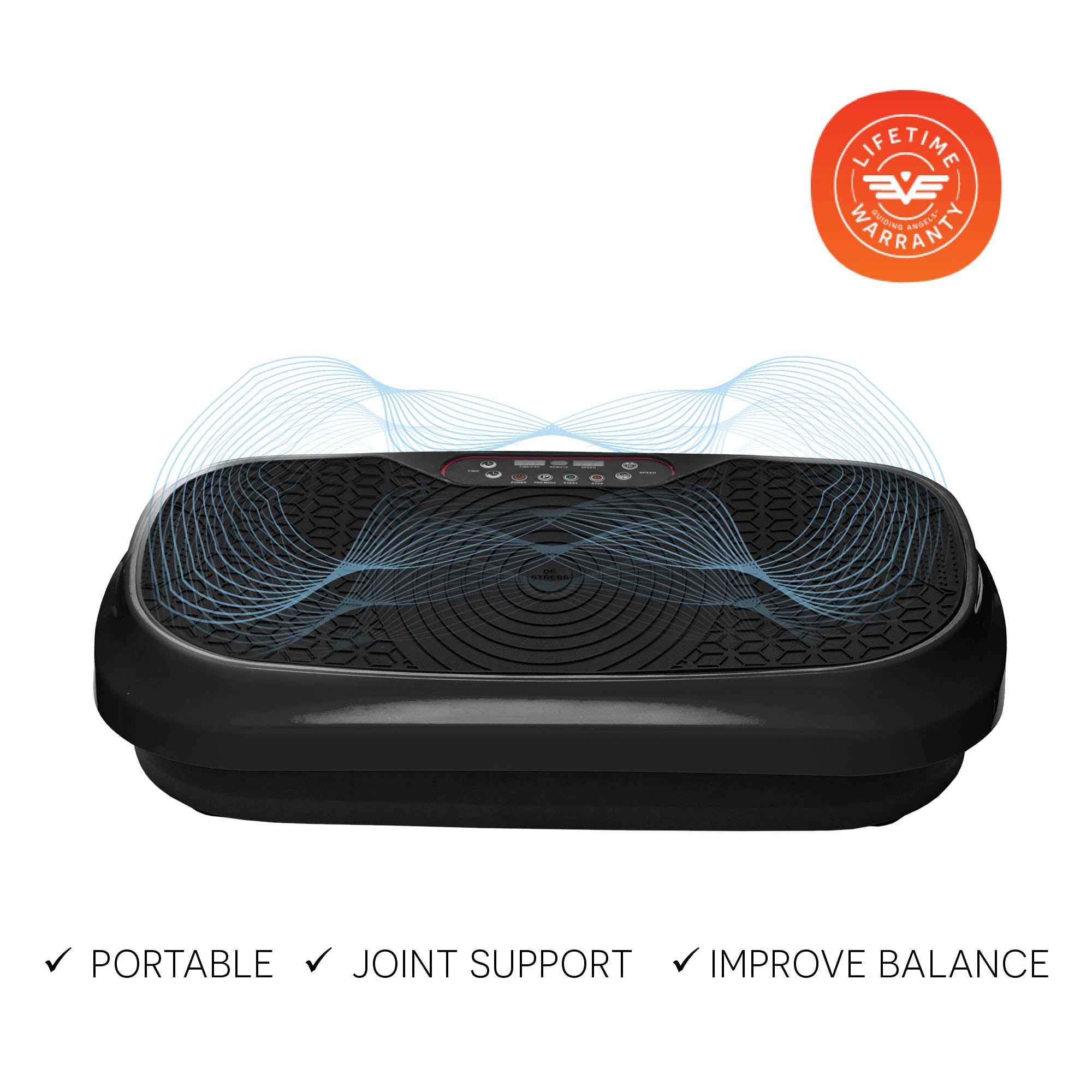 Waver Mini Vibration Plate Exercise Machine - Portable Whole Body Workout Equipment for Weight Loss, Toning & Recovery - Perfect for Home Gym, Office & Fitness Enthusiasts