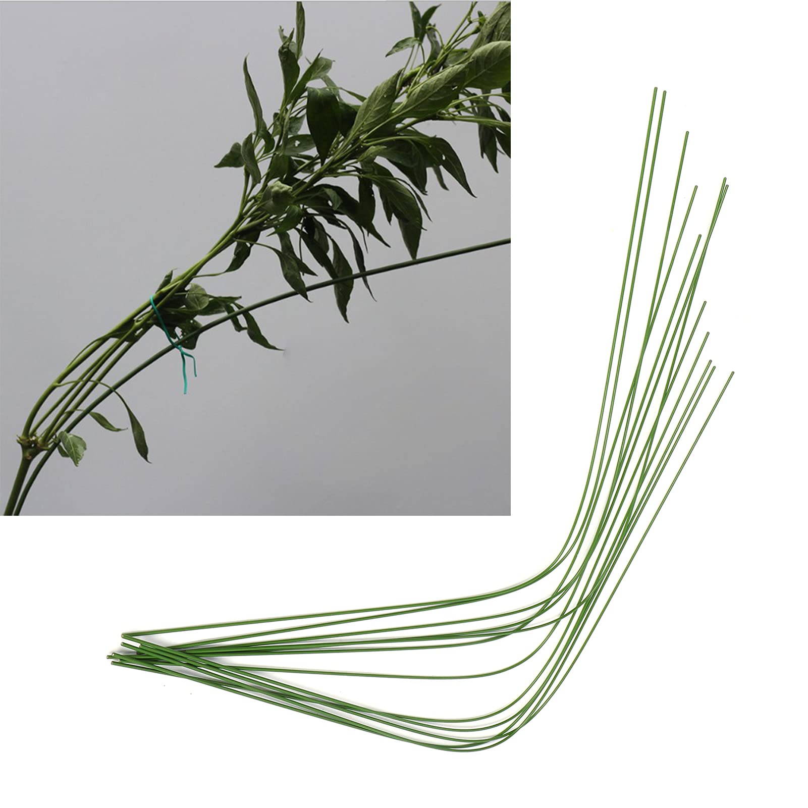 Jazar Garden Stake - Adjustable Plant Support Rings, Flexible Flower Branch Shaping Iron Wire for Outdoor Gardening - Perfect for Roses, Vines, and Climbing Plants