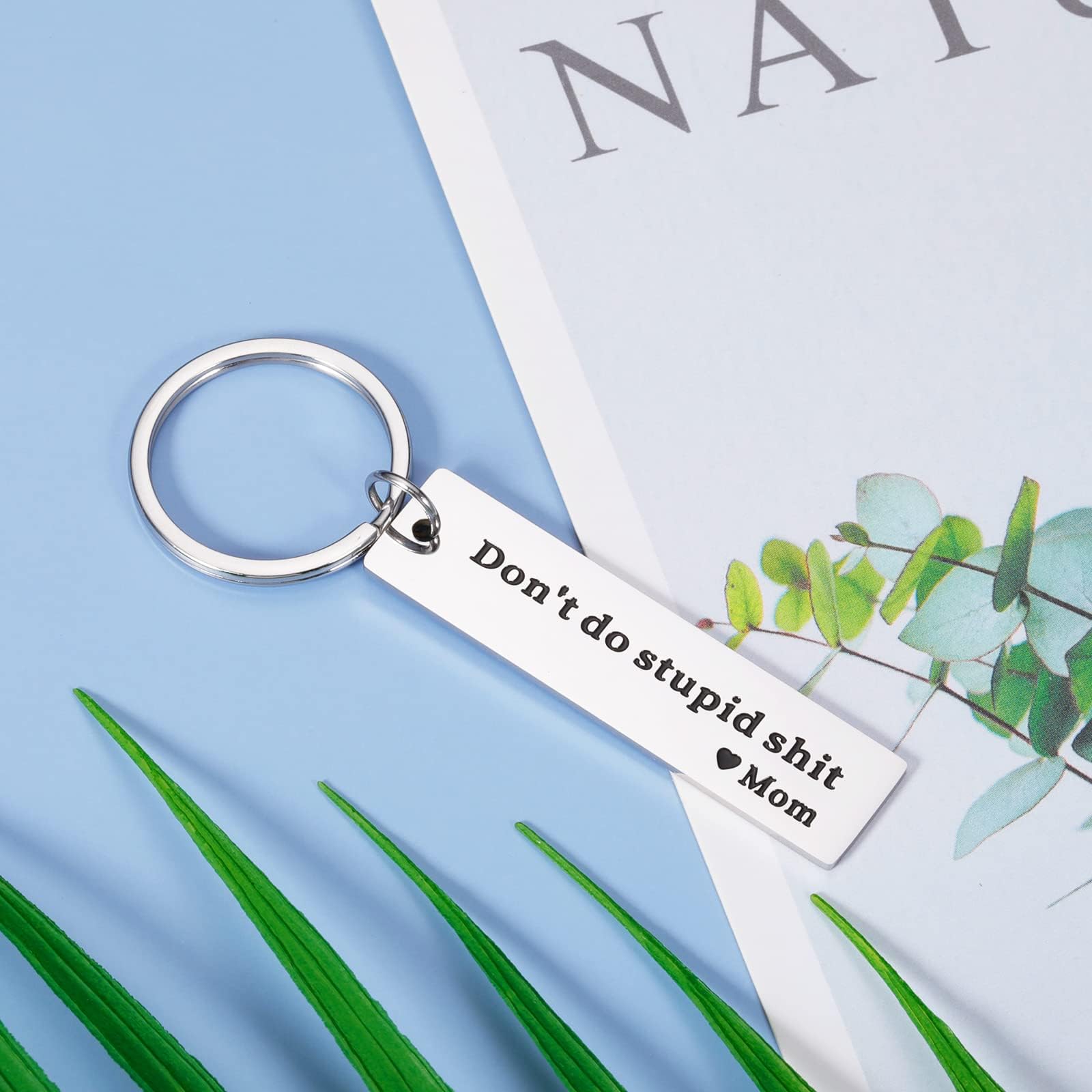 Funny 'Don't Do Stupid Stuff' Keychain Gift for Son/Daughter - Perfect Birthday, Christmas, Valentine's Day & Graduation Present for Teen Boys & Girls | Cute Stocking Stuffer & Gag Gift for Him/Her | Ideal for School Backpacks, Keyrings & Everyday Carry