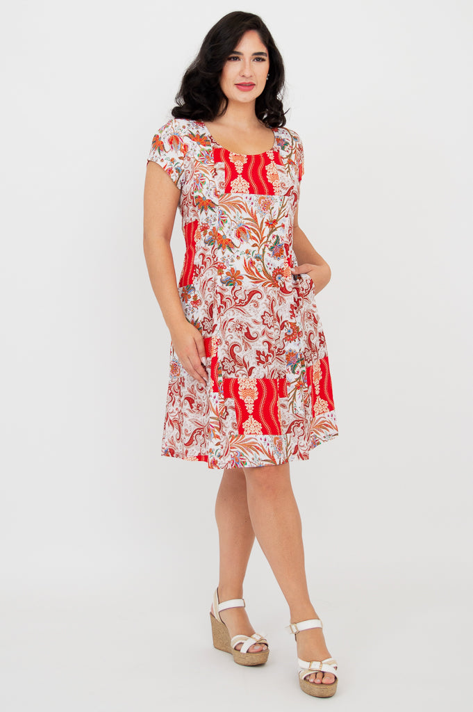 Anna Dress - Elegant & Comfortable Linen Bamboo Blend Dress for Women | Perfect for Summer, Beach, and Casual Outings