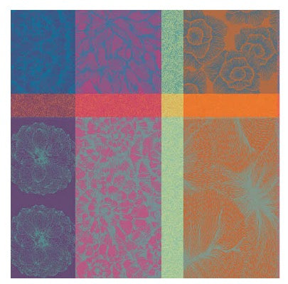 Elegant Mille Petales Floral Jacquard Napkins - Set of 4 for Fine Dining & Special Occasions