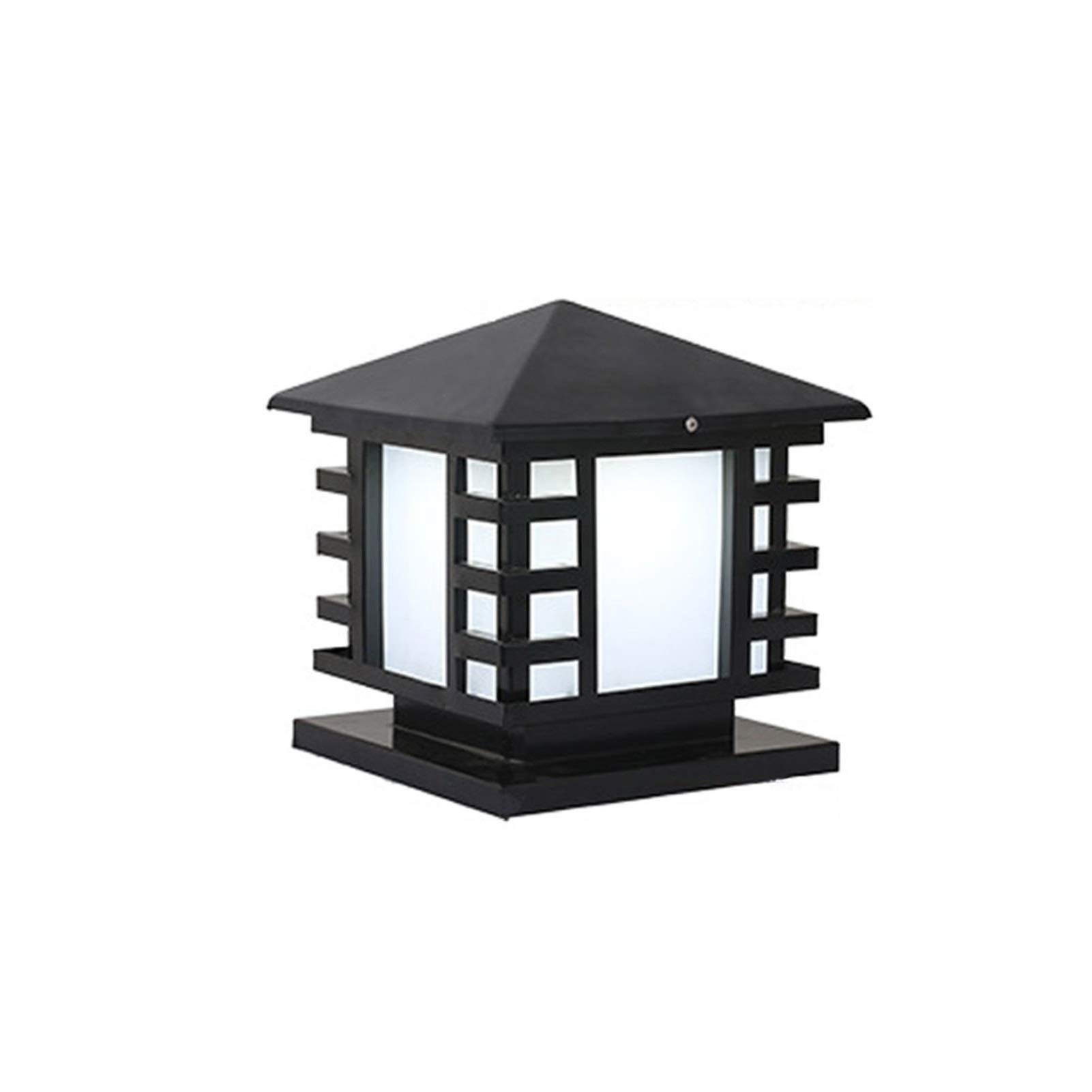 Electric Pack Bronze 4x4 Fixture Photocell Base Crossbar Sensor Set - Aluminum Copper Lantern Wall Lights for Outdoor Garden, Villa Gate Pillar & Decorative Projectors (Size B) - Perfect for Pathway, Patio, Porch and Landscape Lighting