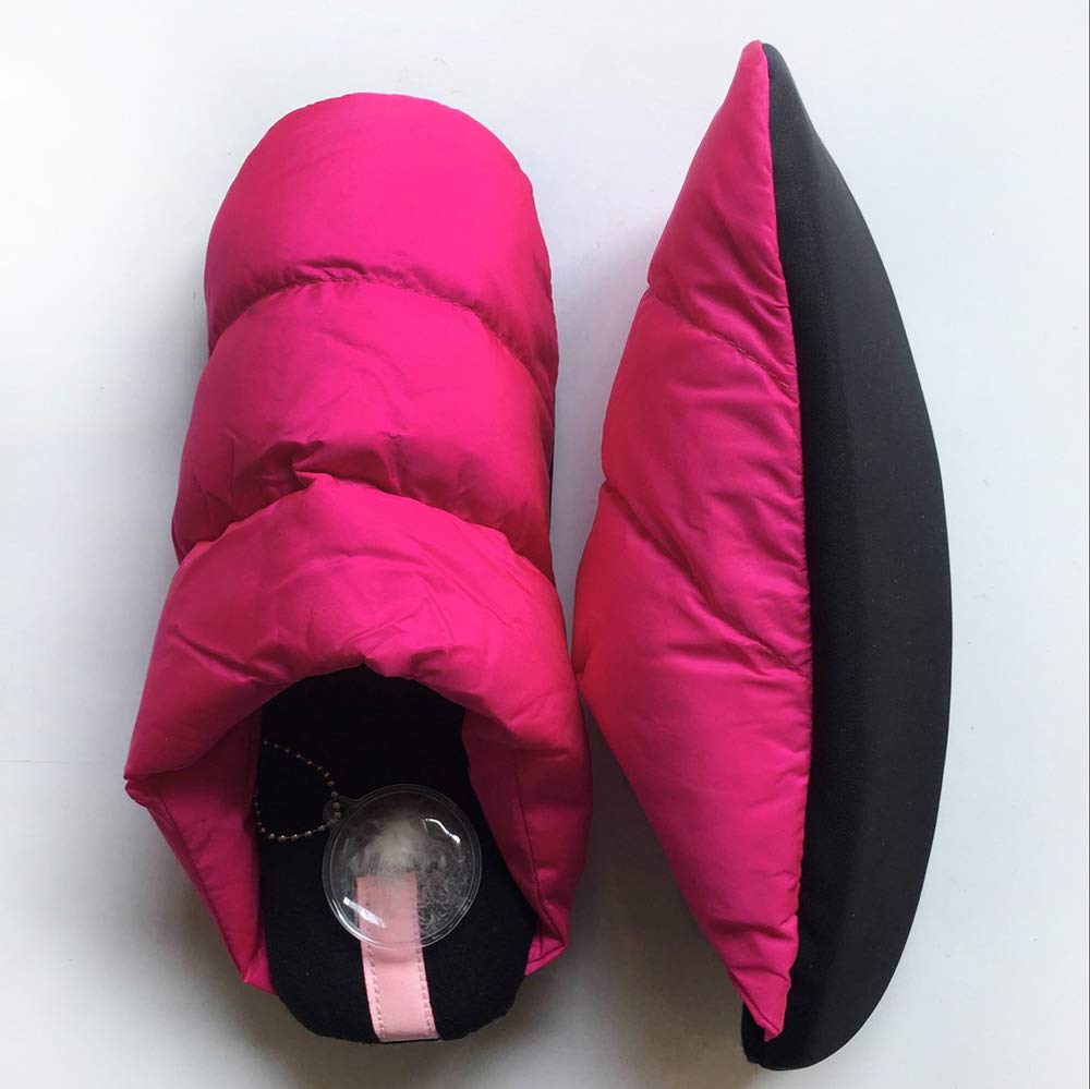 Memory Foam Down Slippers - Warm Fleece Lined Indoor/Outdoor House Shoes for Men & Women - Perfect for Winter Comfort at Home, Office, and Travel
