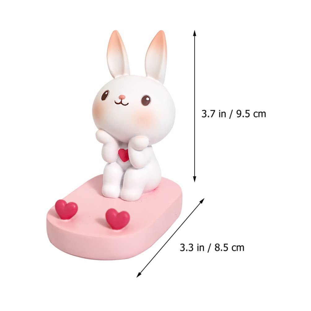 Cute Rabbit Phone Stand Holder - Adjustable Cartoon Animal Smartphone Stand for Desk, Bed, Car & Office Use | Gatuida