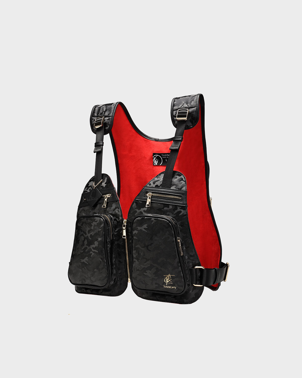 Gridlock Tactical Vest - Black Camo | Military & Outdoor Gear for Hunting, Airsoft & Survival | Durable Tactical Equipment