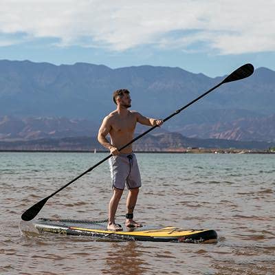 Premium STAGE 2Side Double Bladed Carbon Fiber SUP Paddle - Lightweight PP+F Blades for Kayak & Stand Up Paddle Boarding | Perfect for Ocean, Lake & River Adventures