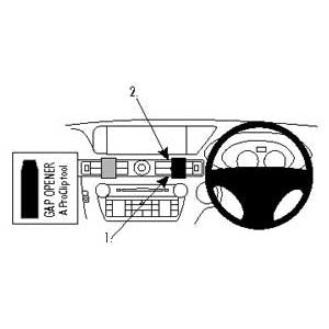 ClicOn No Holes Center Dash Mount for Lexus GS Series (2013-2020) - Perfect for GPS, Phone & Dash Cam Installation - Secure & Damage-Free Car Accessory