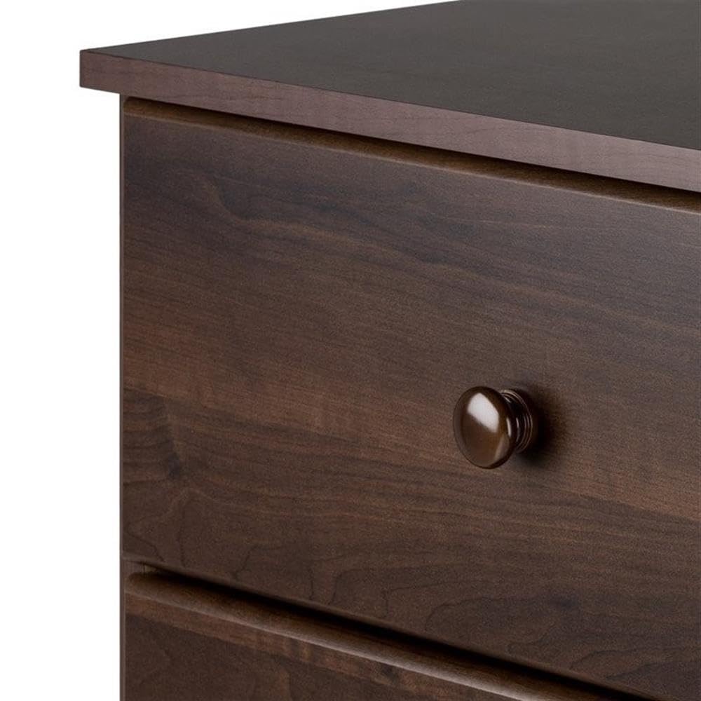 Home Square 4-Piece Bedroom Set - 2 Nightstands, 6-Drawer Double Dresser & Chest - Complete Bedroom Furniture for Master Bedroom or Guest Room