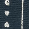Drewe Men's Chore Coat Jacket - Ink Blue & Natural Heart C Pinstripe Design - Durable Workwear for Outdoor Activities, Casual Wear & Everyday Use