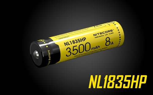 Nitecore NL1835HP 18650 Rechargeable Battery 3500mAh High Capacity - Perfect for Flashlights, Vape Mods, and Portable Electronics