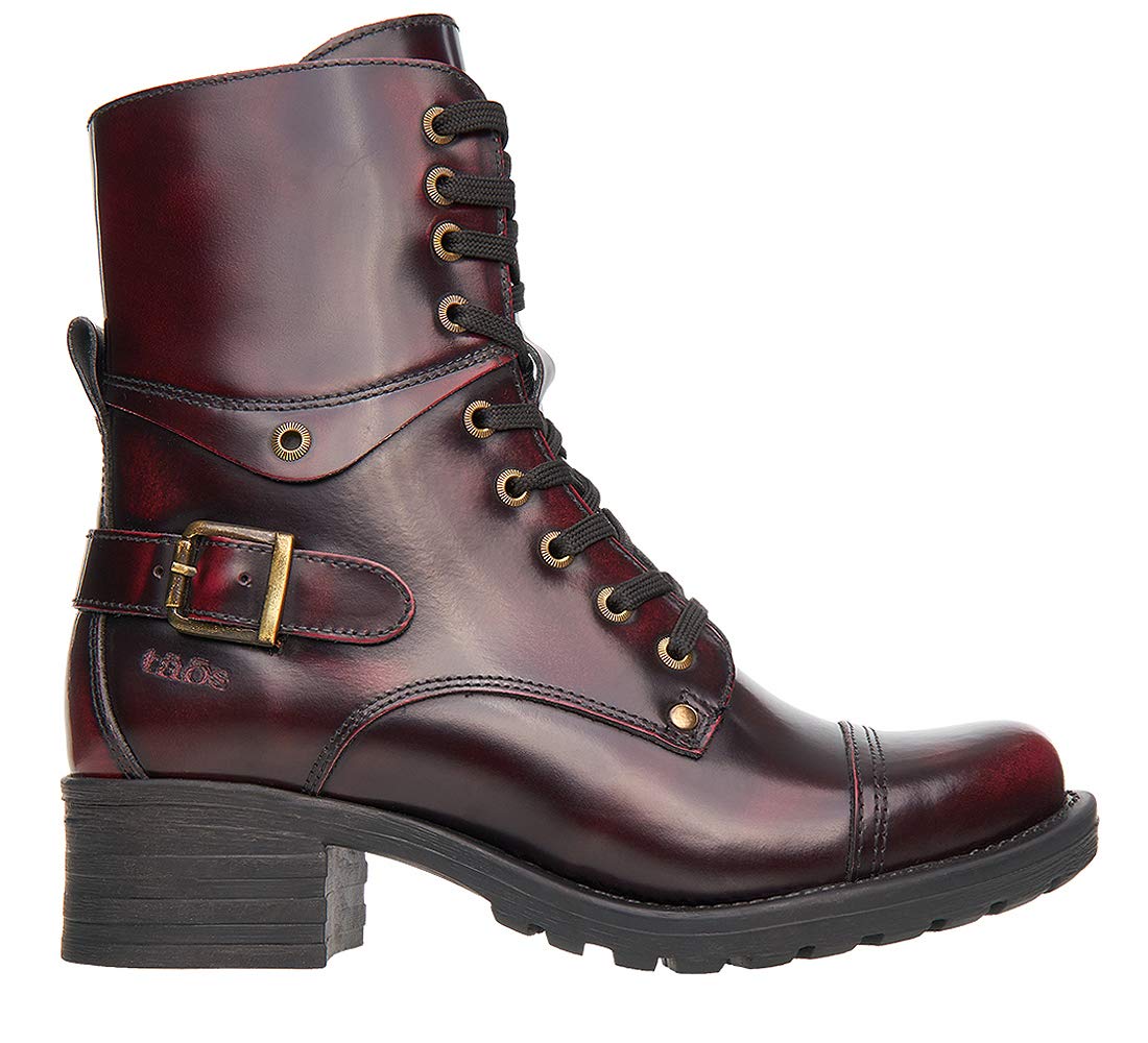 Taos Crave Women's Boots - Stylish & Comfortable Ankle Boots with Lace-Up & Side Zipper, Removable Arch Support Footbed - Perfect for Everyday Wear, Office, and Casual Outings