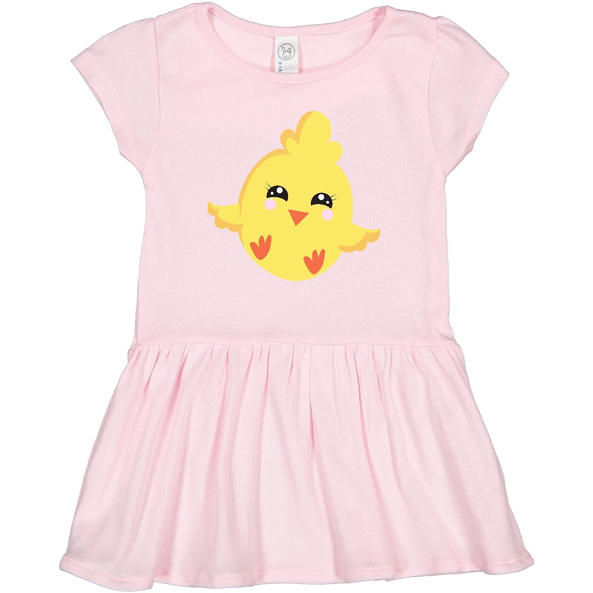 Inktastic Cute Chicken Print Toddler Dress - Adorable Baby Chick Design for Girls & Boys - Perfect for Playdates, Parties & Everyday Wear