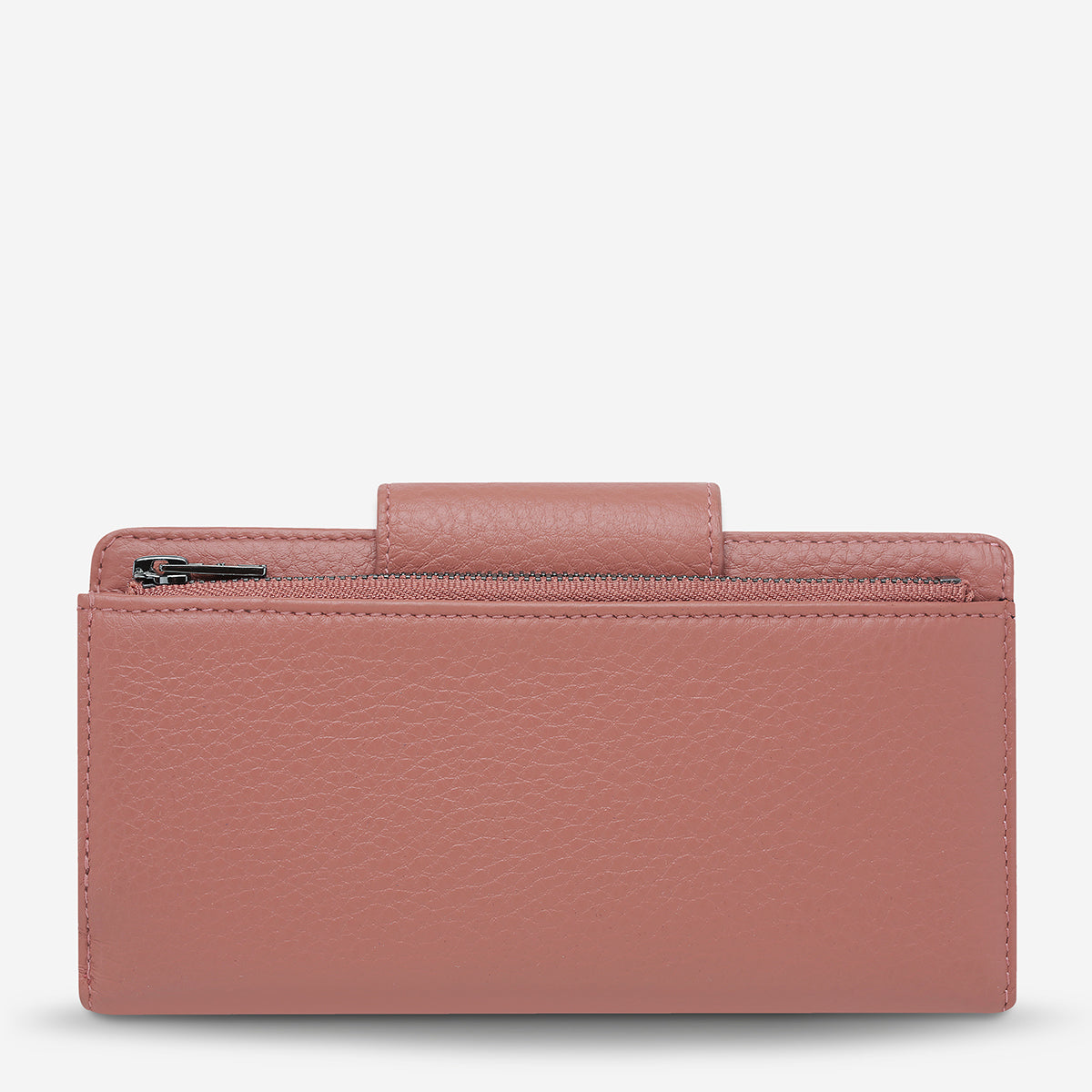 Ruins Wallet for Women - Dusty Rose Genuine Leather Slim Card Holder | Perfect for Everyday Use, Travel & Minimalist Lifestyle